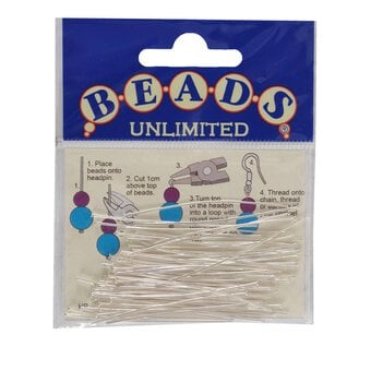 Beads Unlimited Short Headpins 100 Pack