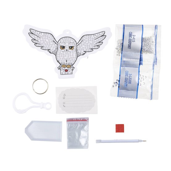 Crystal Art Harry Potter Hedwig Bag Charm Kit image number 4