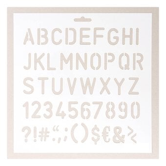 Alphabet Stencil 25cm x 25cm