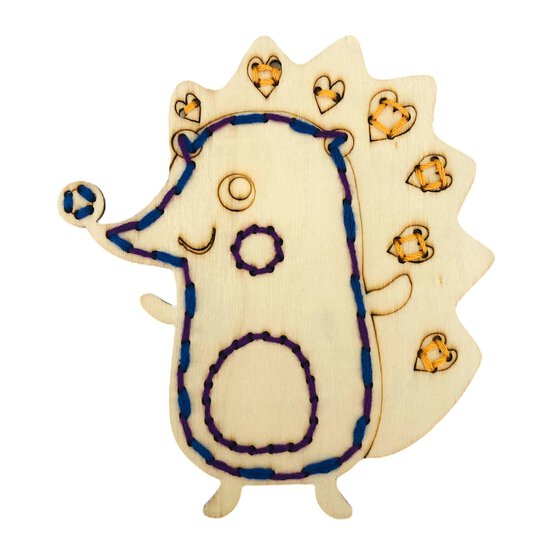 Hedgehog Wooden Threading Kit image number 6