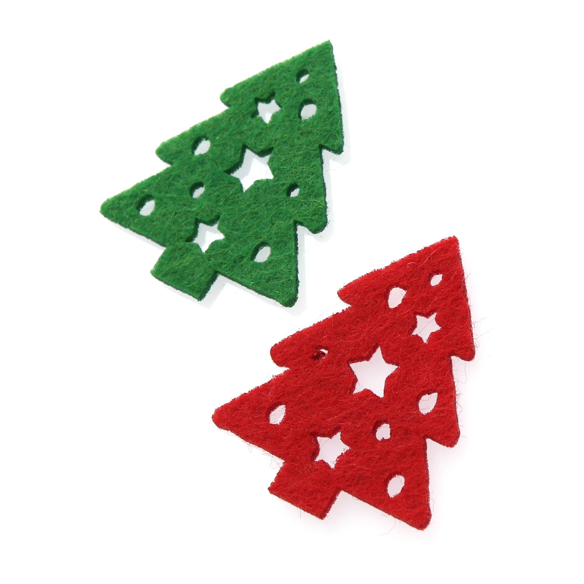 Christmas Tree Felt Embellishments 12 Pack Hobbycraft