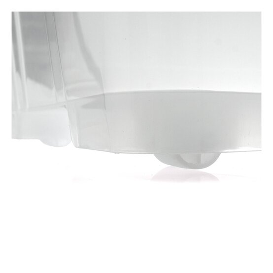 Clear White Storage Box with Wheels 60 Litres image number 6