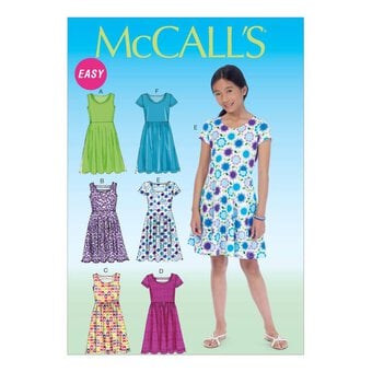 McCall’s Girls’ Dress Sewing Pattern M7079 (10-16)