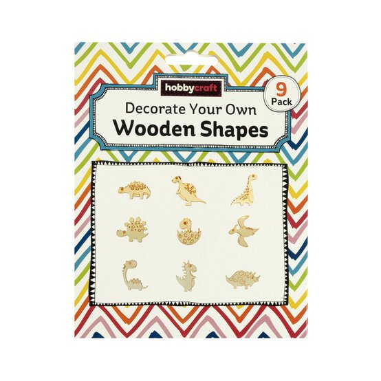 Decorate Your Own Dinosaur Wooden Shapes 9 Pack image number 4