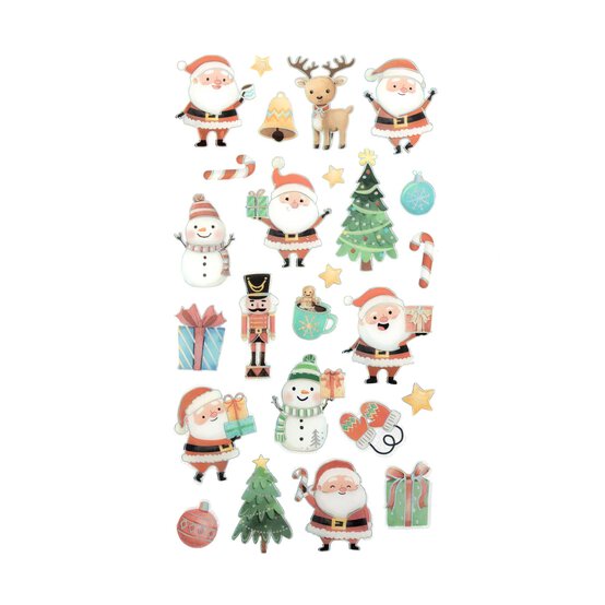 Santa Epoxy Stickers  image number 1