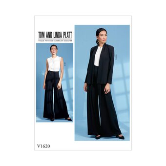 Vogue Women's Jacket, Top and Trousers  Sewing Pattern V1620 (E5 14-22)