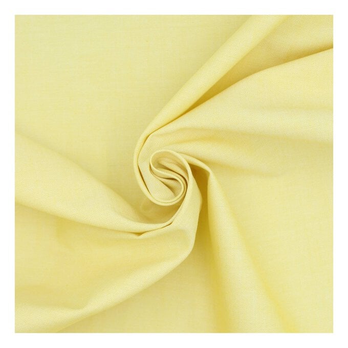 Sunshine Yellow Cotton Oxford Chambray Fabric by the Metre image number 1