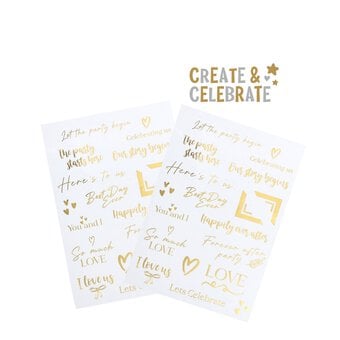 Create & Celebrate Photo Album Stickers 30 Pack 