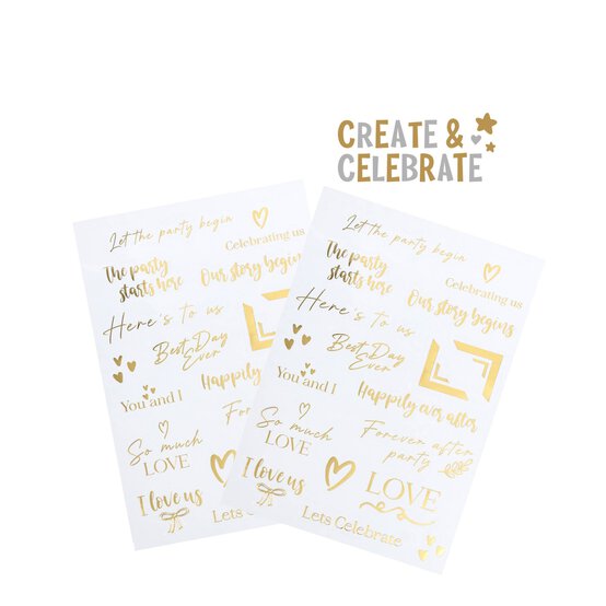 Create & Celebrate Photo Album Stickers 30 Pack  image number 1