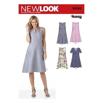 New Look Women's Dress Sewing Pattern 6340