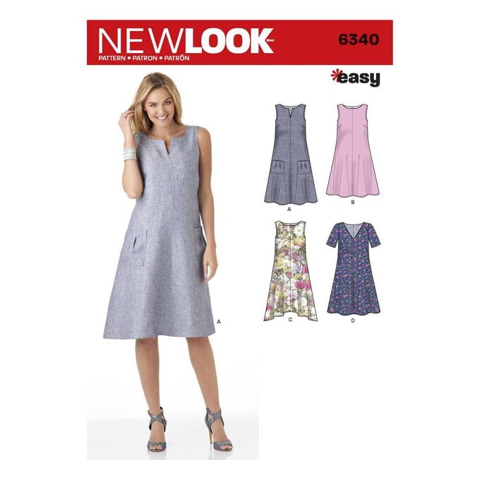 New Look Women's Dress Sewing Pattern 6340 image number 1