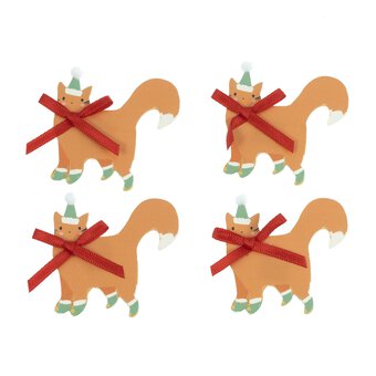 Christmas Cat Card Toppers 4 Pack
