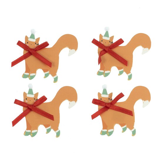 Christmas Cat Card Toppers 4 Pack image number 1