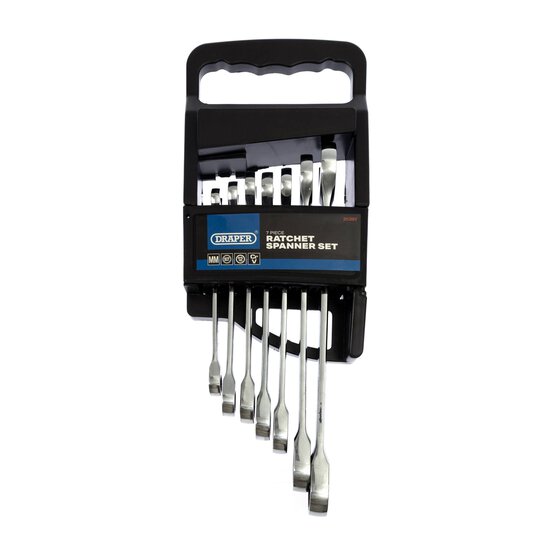 Draper HI-TORQ Metric Ratcheting Combination Spanner Set 7 Pieces image number 4