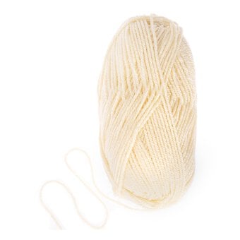 Knitcraft Cream Everyday Aran Yarn 100g image number 3