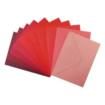 Red Cards and Envelopes 5 x 7 Inches 20 Pack image number 2