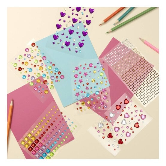 Adhesive Circle and Square Gems image number 2