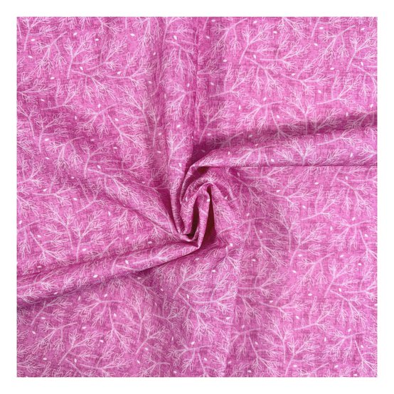 Gentle Meadow Textured Stem Cotton Fabric by the Metre image number 1