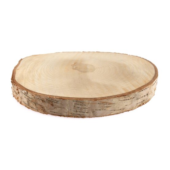 Hobbycraft Brown Round Wood Slice, Size: 20cm