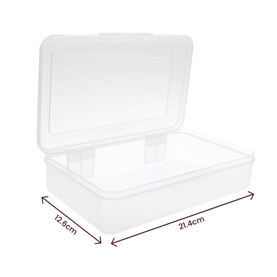 Clear Storage Box 21cm x 13cm image number 3