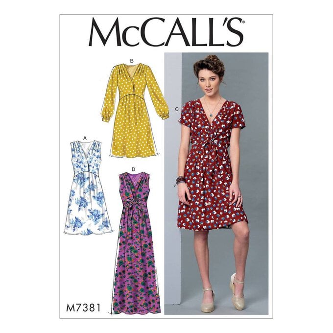 McCall’s Women’s Dress Sewing Pattern M7381 (L-XXL) image number 1