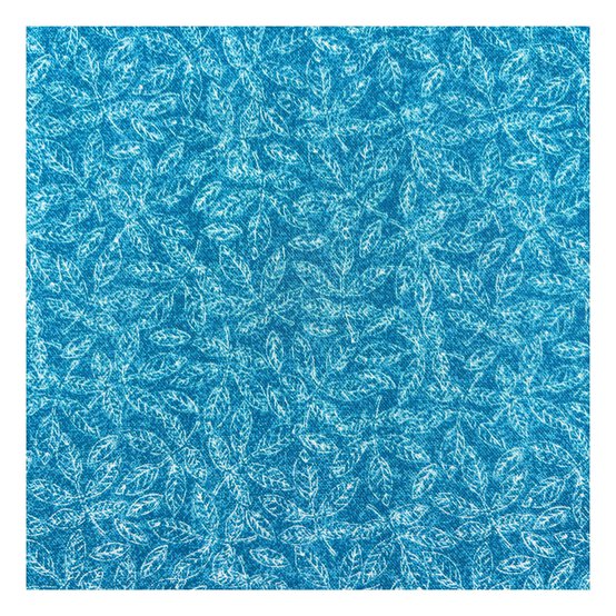 Hearthside Harvest Blue Leaves Cotton Fabric by the Metre image number 2