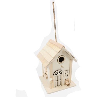 Bird House with Rocking Chair 19cm x 19cm x 26cm image number 3