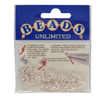 Beads Unlimited Silver Plated Midi Callottes 3mm 56 Pack