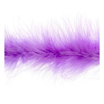 Lilac Luxury Marabou Trim by the Metre