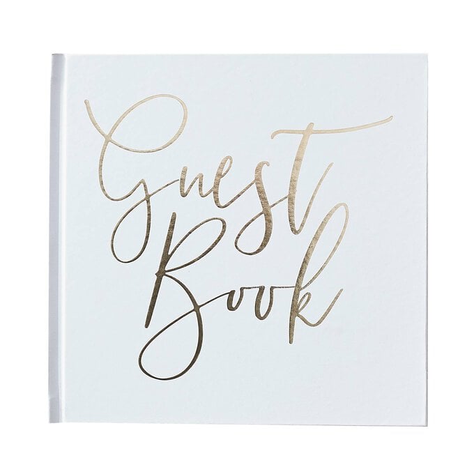 Champagne Gold Foil Guest Book  image number 1