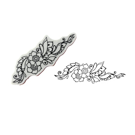 Flowers Tattoo Cling Stamp image number 1
