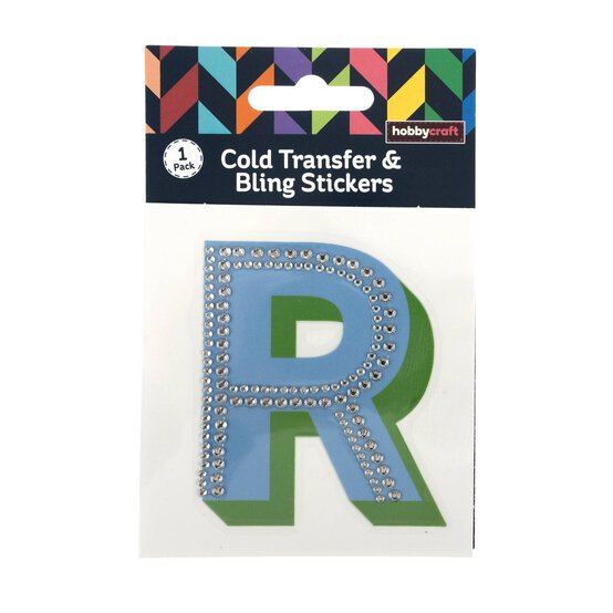 Cold Transfer and Bling Letter R Sticker Set image number 1