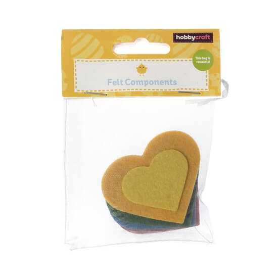 Felt Hearts 4 Pack image number 3