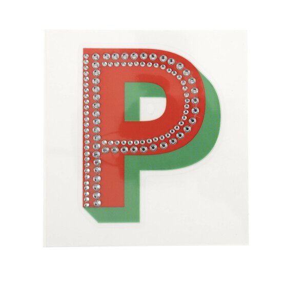 Cold Transfer and Bling Letter P Sticker Set image number 4