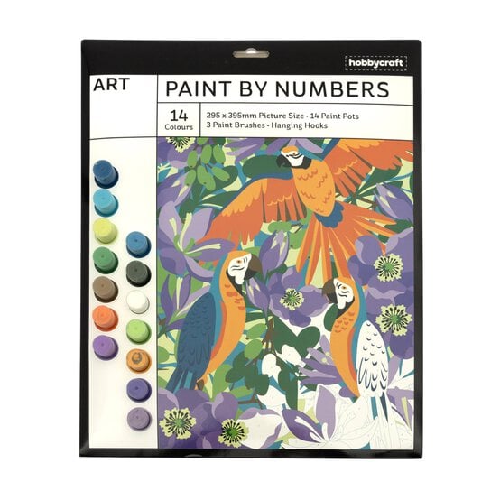 Exotic Birds Paint by Numbers image number 1