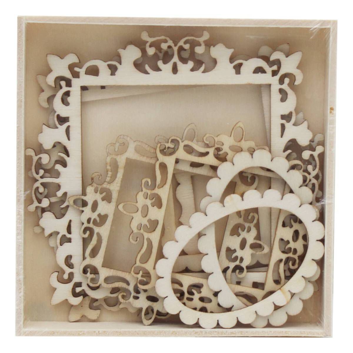 Wooden Frame Embellishments 8 Pieces Hobbycraft
