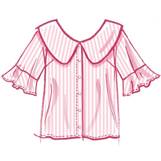 McCall&rsquo;s Mallory Top Sewing Pattern M8180 (6-14) image number 3