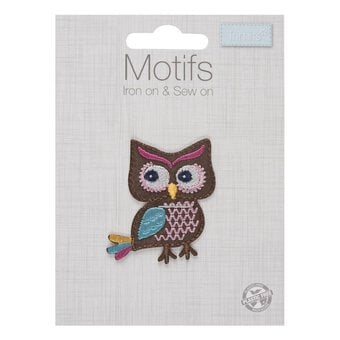 Trimits Colourful Owl Iron-On Patch image number 2