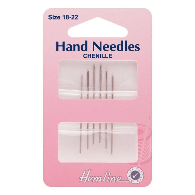 Hemline No. 18 to 22 Chenille Hand Needles 6 Pack image number 1