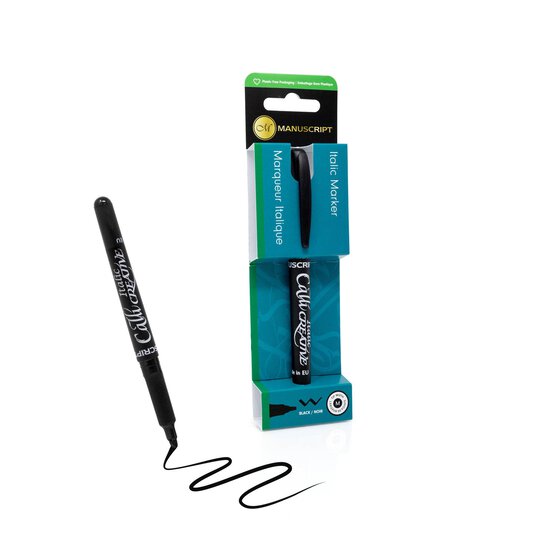 Manuscript Italic Black Medium Marker image number 1