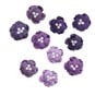 Purple Pearl Blossom Paper Flowers 20 Pack image number 1