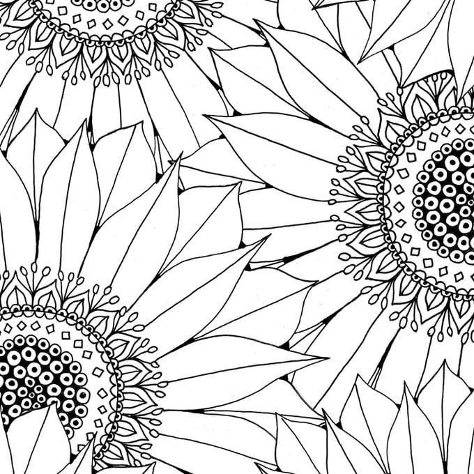 Sunflower Free Pattern Download image number 1