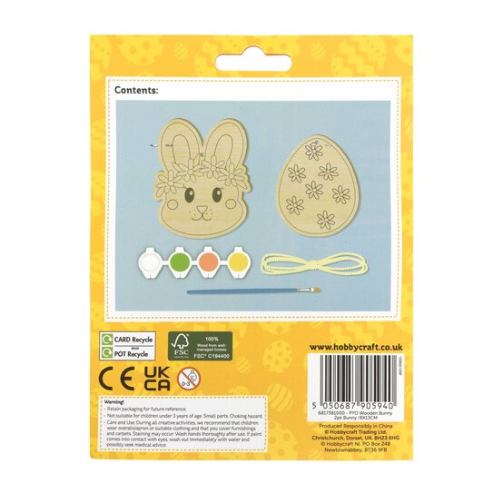 Paint Your Own Wooden Easter Decorations 2 Pack image number 5