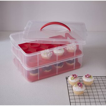 Cupcake Storage Carrier Container Holds 24 Cupcakes or Muffins
