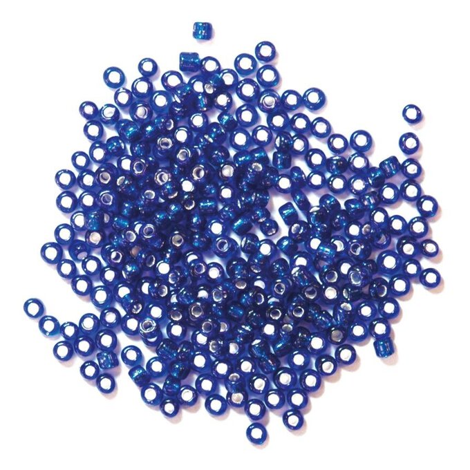 Craft Factory Royal Blue Seed Beads 2mm 15g image number 1