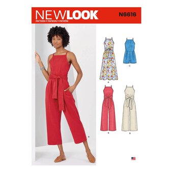 New Look Women's Jumpsuit Sewing Pattern N6616
