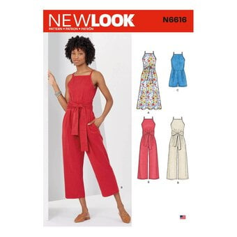 New Look Women's Jumpsuit Sewing Pattern N6616