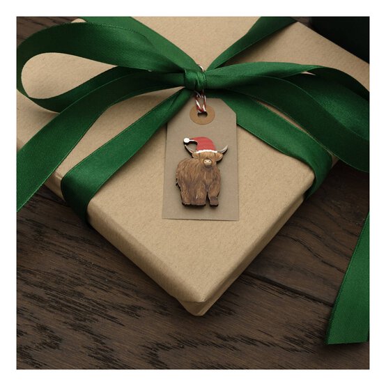 Highland Cow Wooden Toppers 4 Pack image number 2