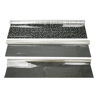 Stars Spots and Clear Cellophane Wrap 3 Pack image number 2