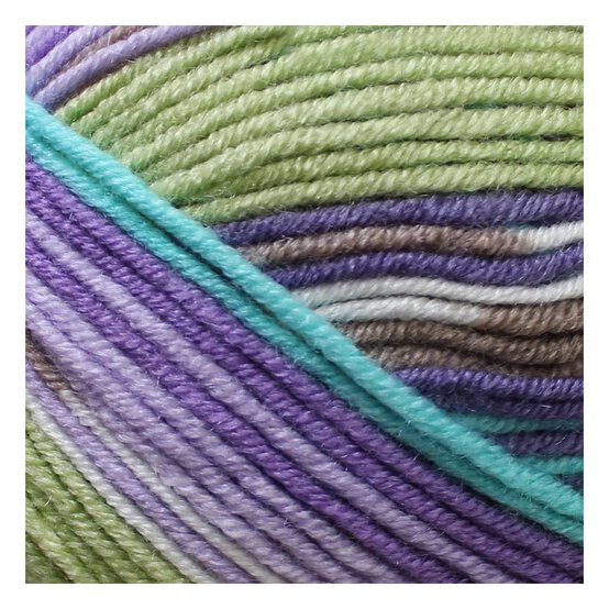 James C Brett Purple Lime Fairground DK Yarn 100g image number 2